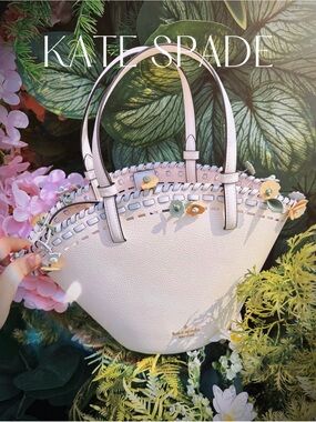 New Limited Kate Spade Dahlia Floral Small Tote Satchel Crossbody Bag K0472 NWT